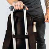 Laser Personalized Mahogany Leather Backpack