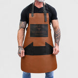 Personalized Tan Barbecue Apron