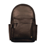 Laser Personalized Mahogany Leather Backpack