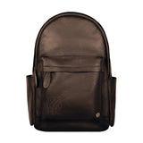 Laser Personalized Mahogany Leather Backpack