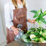 Cross Back Leather Apron