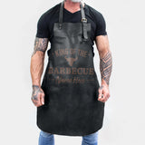 Personalized Black Barbecue Apron