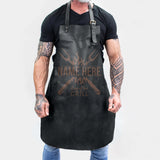 Personalized Black Barbecue Apron