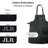 Long Multi-Pocket Leather Apron