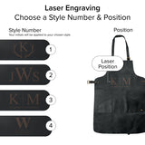 Long Multi-Pocket Leather Apron
