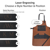 Multi-Pocket Leather Apron