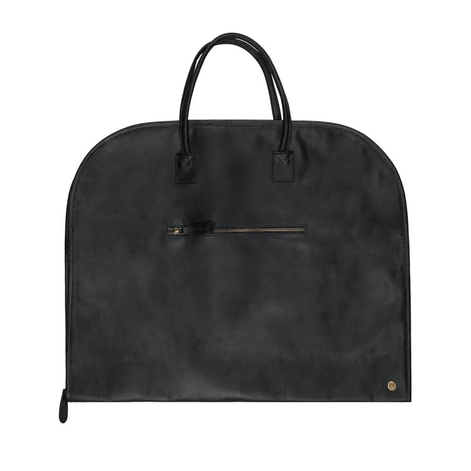 black leather suit carrier bag for professional travel