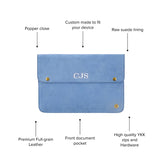 The Oslo Laptop Sleeve (Blue Suede)