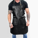 Classic Black Full-Grain Leather Side