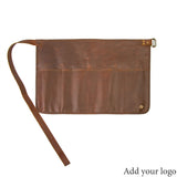 Logo Branded Apron (half brown)