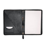 Laser Personalized Black Leather Portfolio