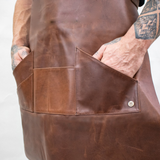 Laser Personalized Leather Grill Apron