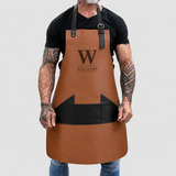 Laser Personalized Leather Apron