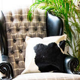 Black & White Natural Cowhide Cushion Cover