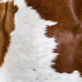 Brown & White Natural Cowhide Cushion Cover