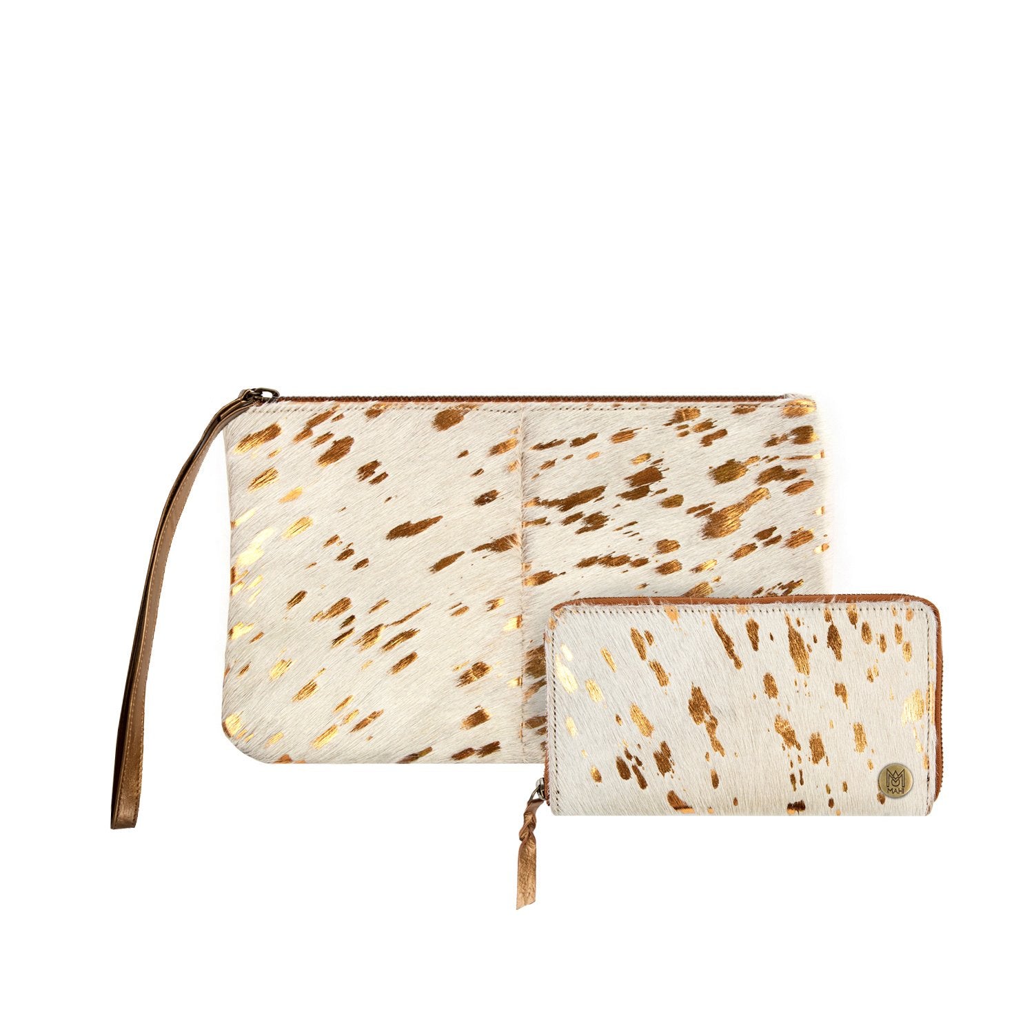 Handmade Speckled Hair-on Cowhide and Louis Vuitton DUPE. 