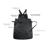 Cross Back Leather Apron