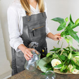 Cross Back Leather Apron