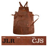 Cross Back Leather Apron