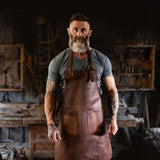 Double Pocket Leather Apron