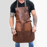 Double Pocket Leather Apron