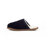 Men's Navy Sheepskin Slippers