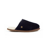 Men's Navy Sheepskin Slippers