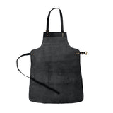 Long Multi-Pocket Leather Apron