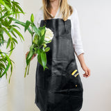 Long Multi-Pocket Leather Apron