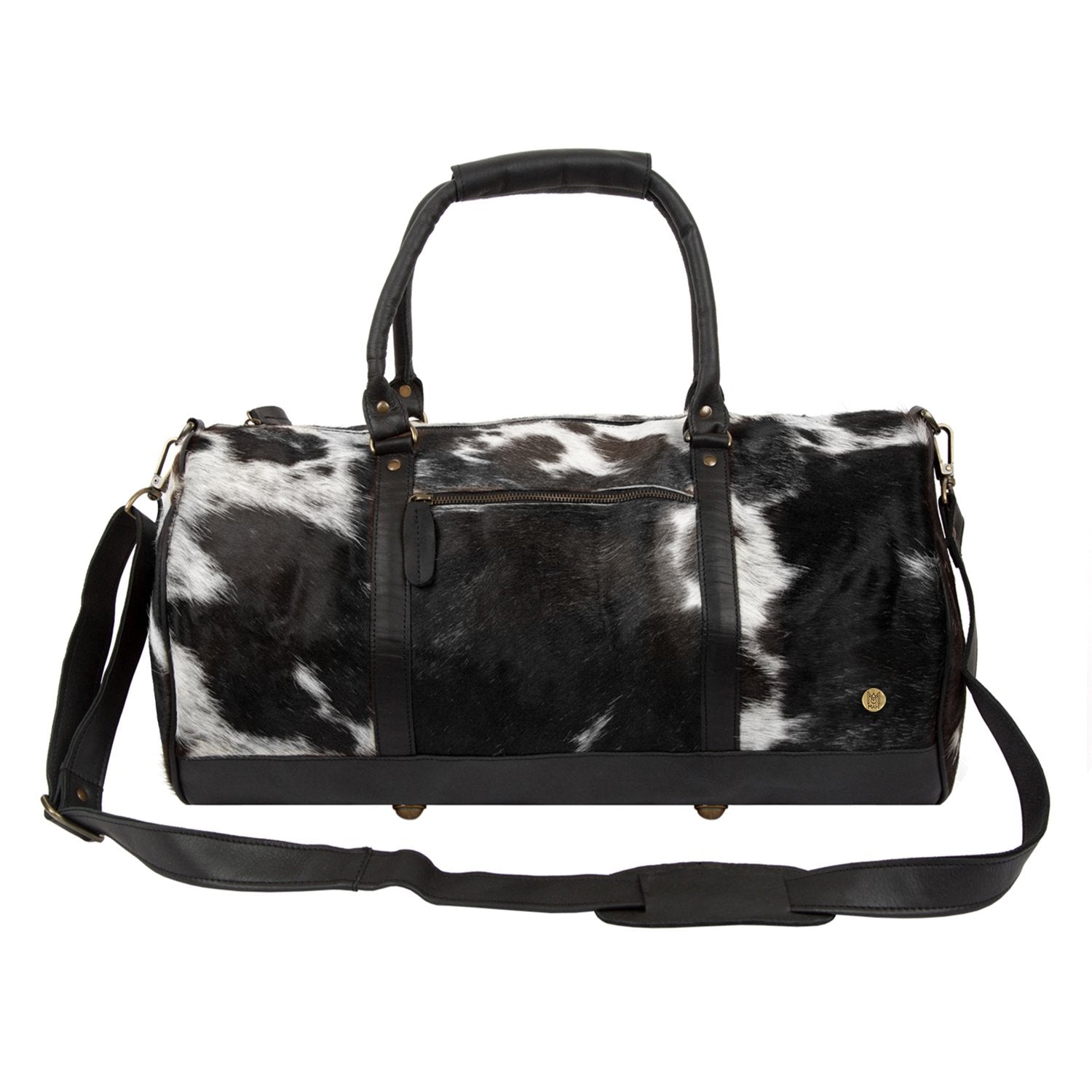 STS Cholua Leather Duffle Bag - Women's Bags in Black White