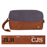 Navy Canvas Dopp Kitt
