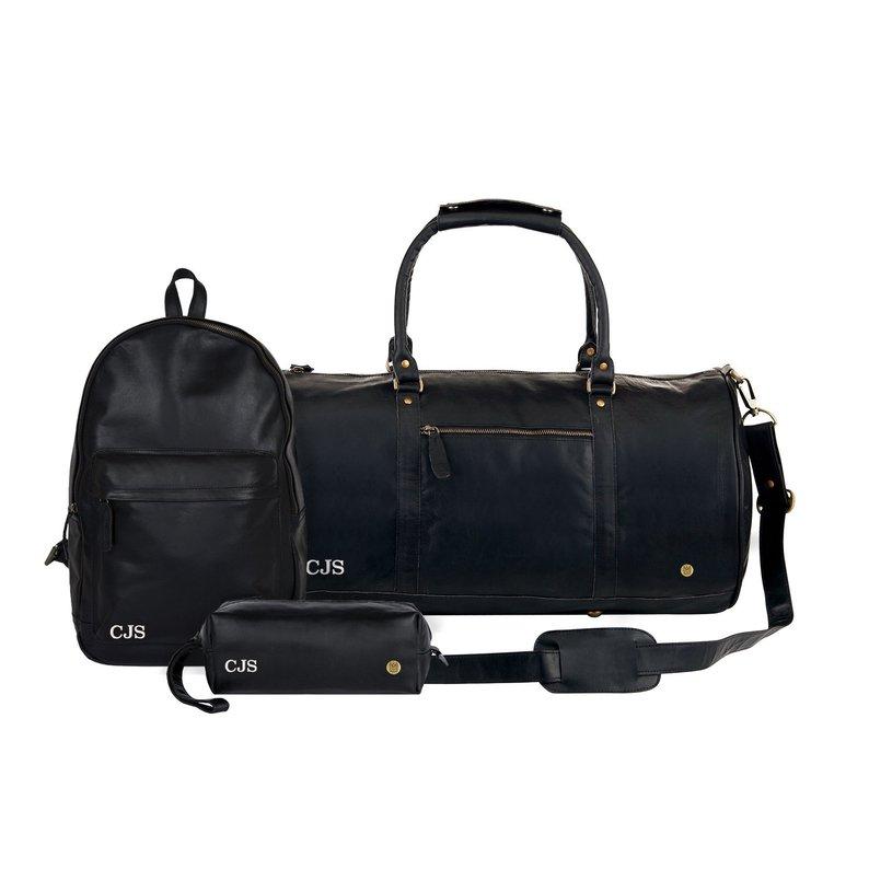 Leather backpack and duffle bag set Clearance