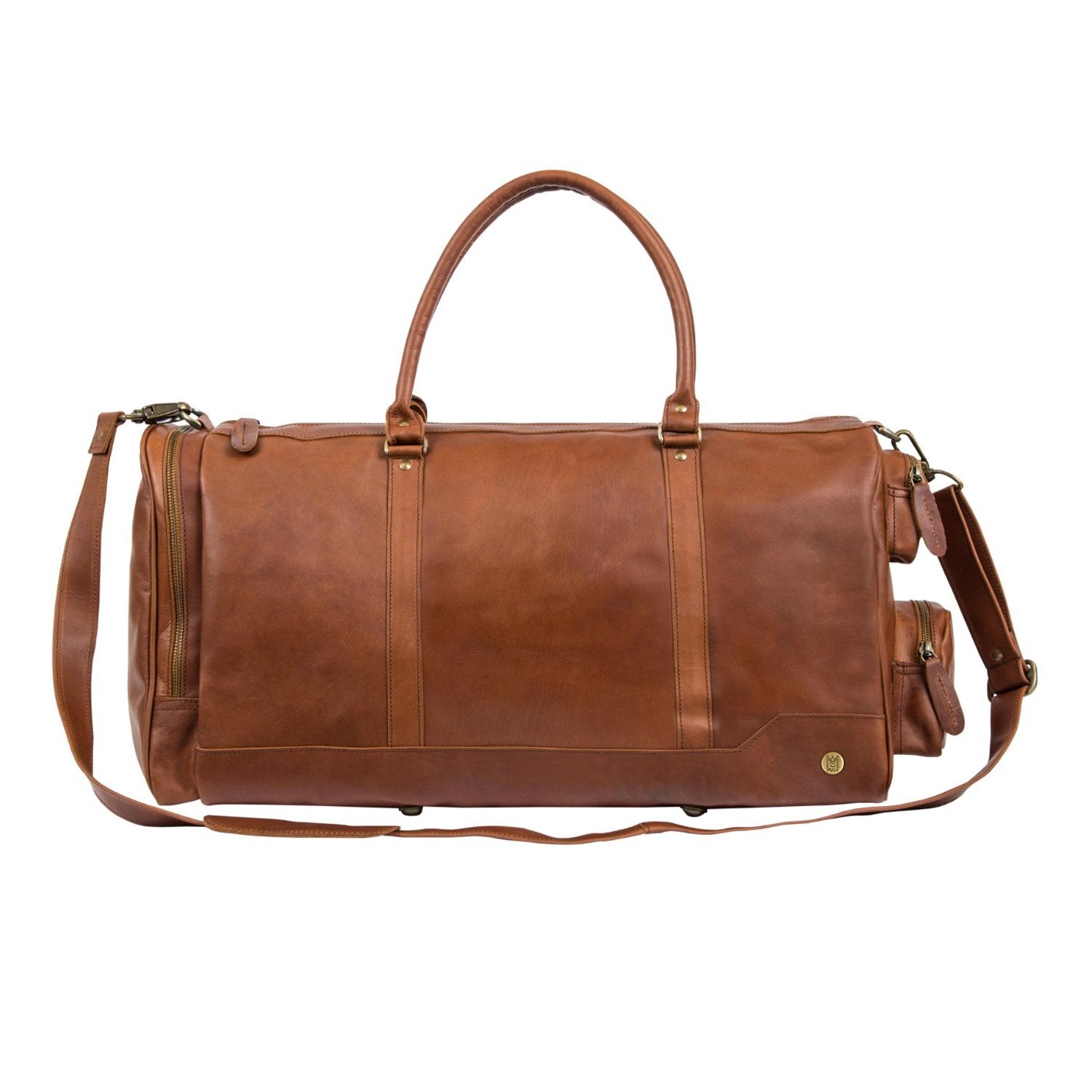 Brown Leather Bag OPELLE Large Ballet Bag in Mahogany LAST