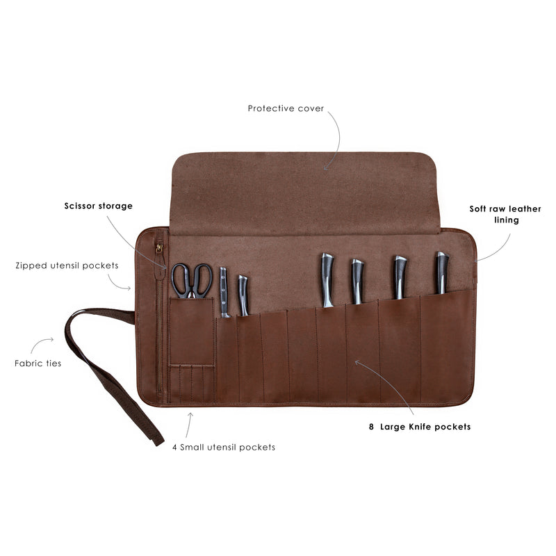 Zipped Pocket Knife Roll