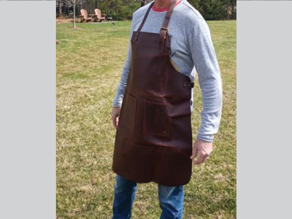 Multi-Pocket Brown Leather Apron  Full Grain Leather Apron for DIY – MAHI  Leather