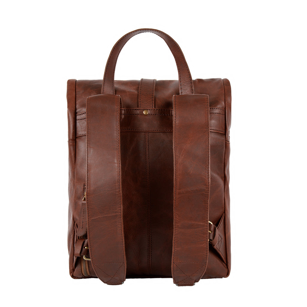 backpacks leather upper Leather Roll Top Backpack | 15" Laptop Backpack | Leather Backpack For Men