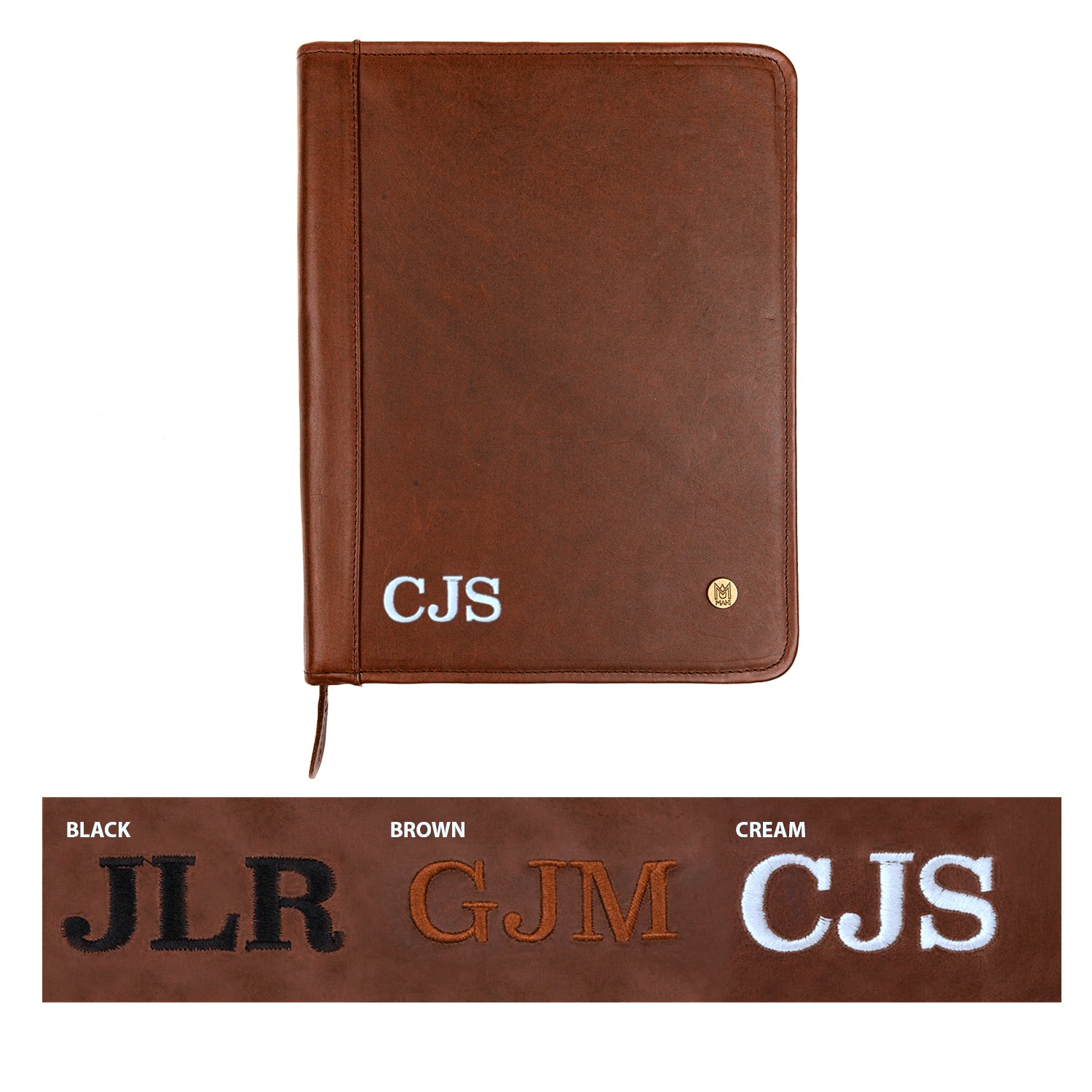 Real Leather Portfolio Case A4 Document Holder Organiser Folio Bag