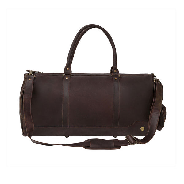 Leather Holdalls for Men Women Leather Travel Holdall Brown or Black MAHI Leather