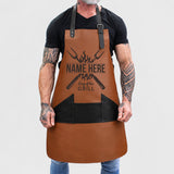 Personalized Tan Barbecue Apron