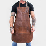 Laser Personalized Leather Apron