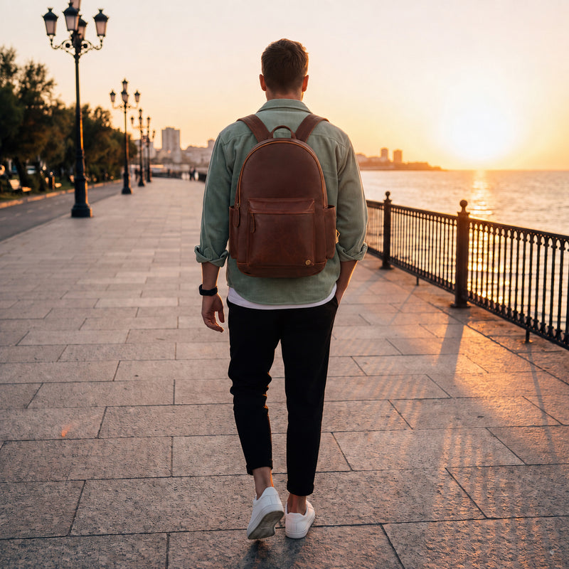 Leather Backpack For Men | 16