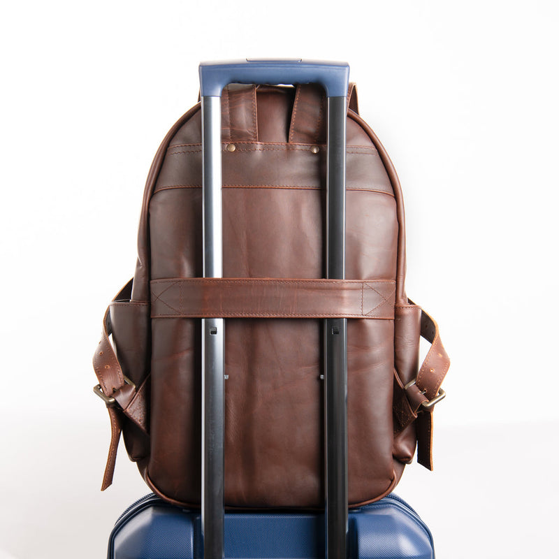 Laser Personalized Leather Backpack