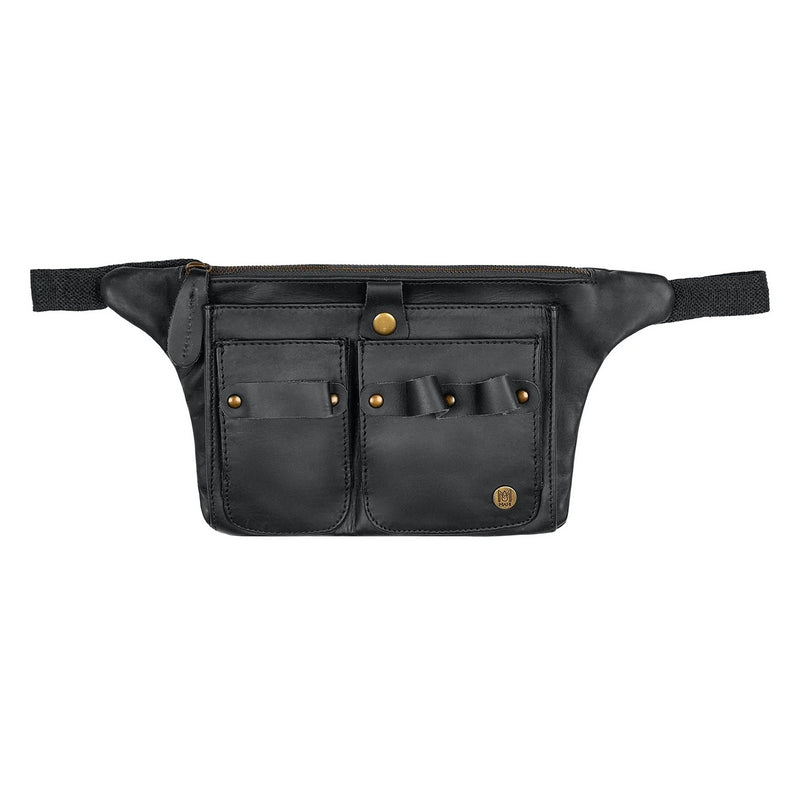 A eye catching barber style leather belt Barb Wire Leather Belt – Miller main image 3