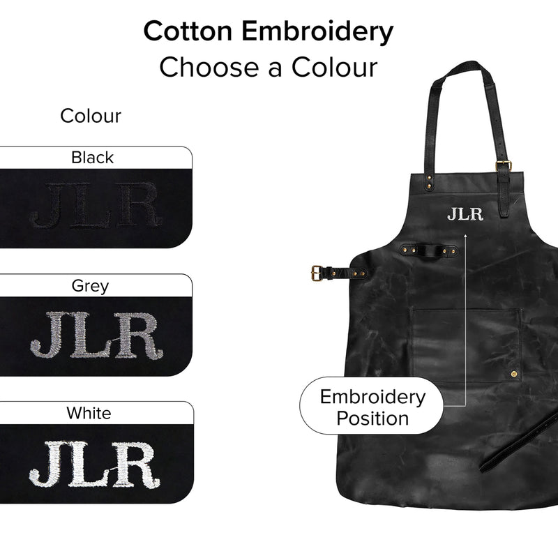Leather BBQ Apron | Butchers Apron | Barbers Apron | Baristas