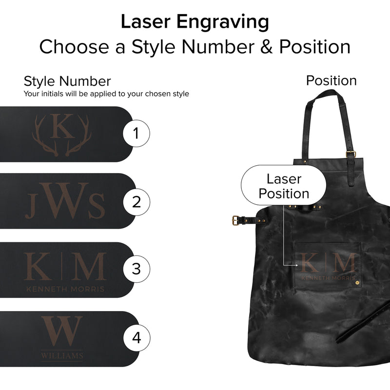 Leather BBQ Apron | Butchers Apron | Barbers Apron | Baristas