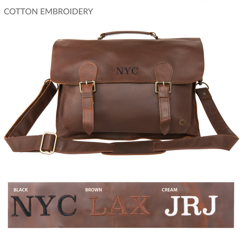 Shoulder Bag Men Personalized Leather Computer Bag Personalized