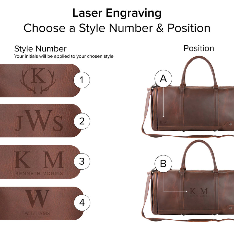 Leather Weekender Bag | Leather Overnight Bag | Overnight Bags For