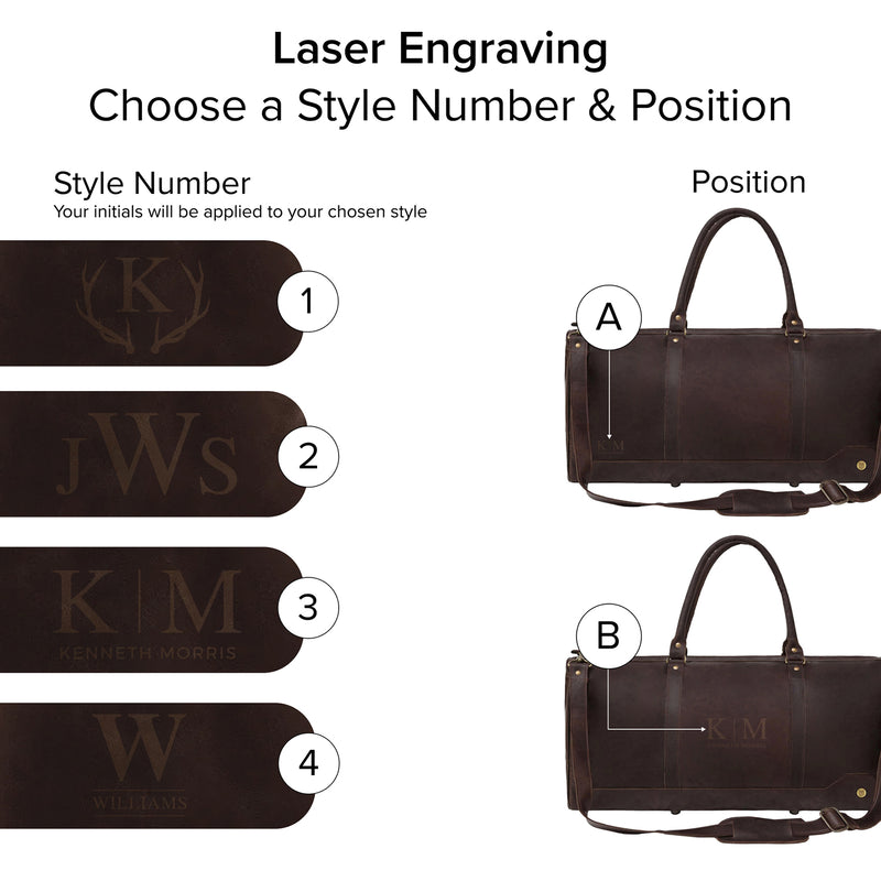 Leather Weekender Bag | Leather Overnight Bag | Overnight Bags For