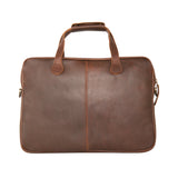 Branded Leather Satchel