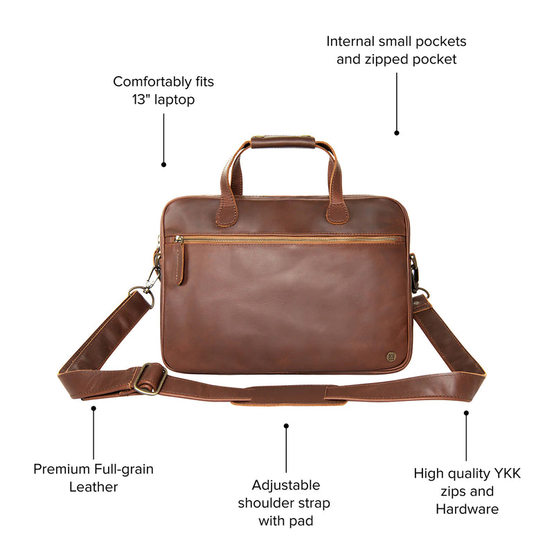 Small Leather Briefcase | Leather Briefcase | Leather Briefcase